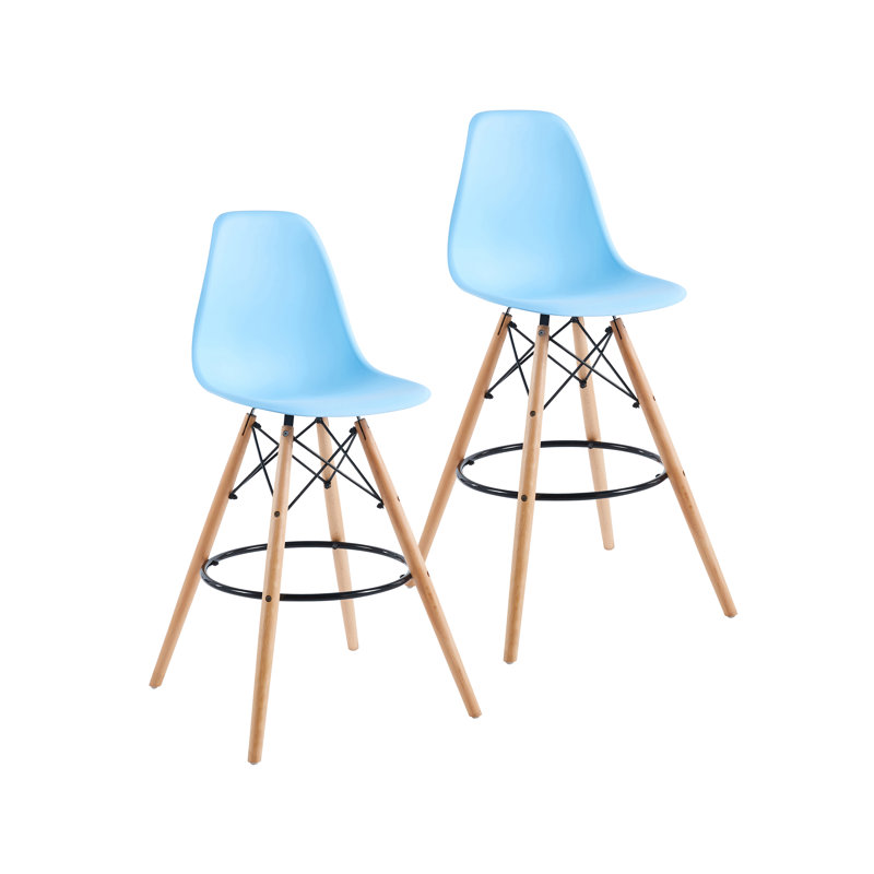 Tabouret de bar 27,6 po Azanae, Bleu