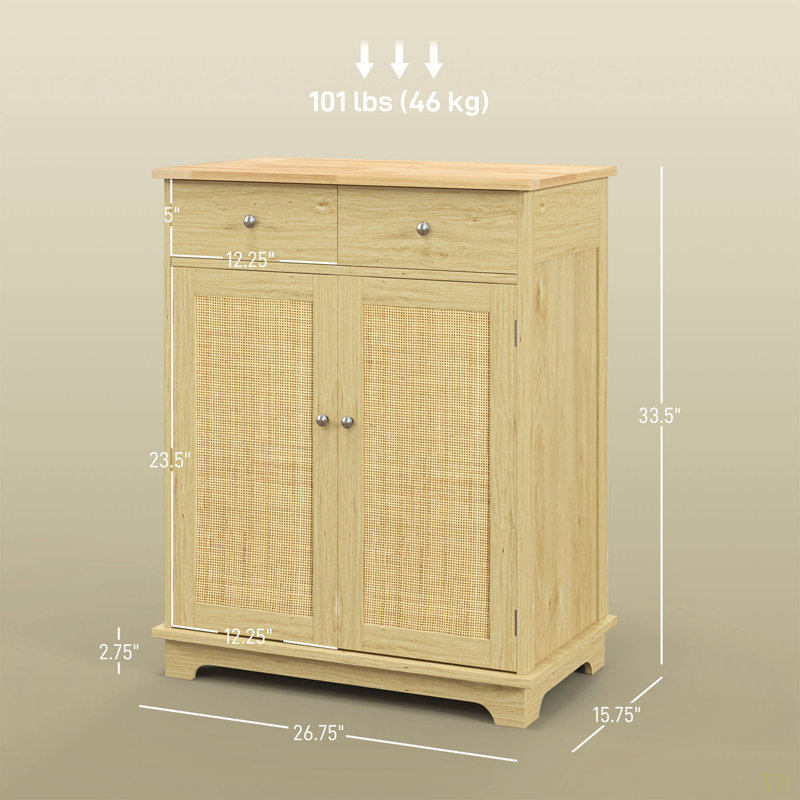 Strine 26.75'' Sideboard, Natural
