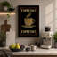 Espresso in Gold Art Deco - Wrapped Canvas-2102244358-2102244359