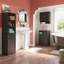 Armoire de rangement pour salle de bain et buanderie à une porte avec 3 tiroirs, tablette ouverte et réglable RiverRidge Ashland -48934046