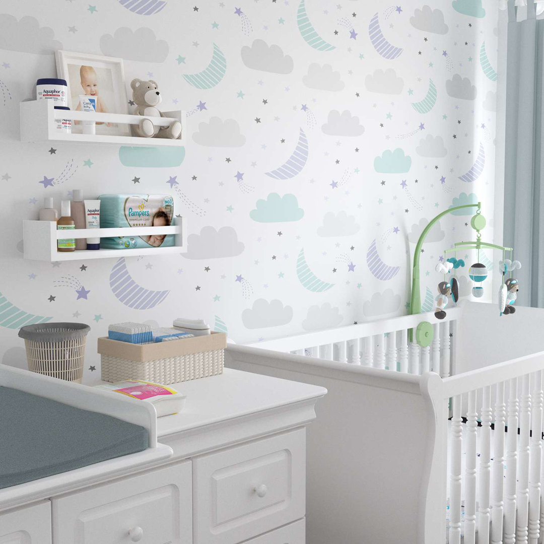 Muhlfeld Isabelle & Max 24.02" H x 15.8" W Solid Wood Pine Kids Floating Shelf (Set of 2) Isabelle & Max™ 