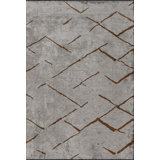 Brown Beige Abstract Luxury Area Rug