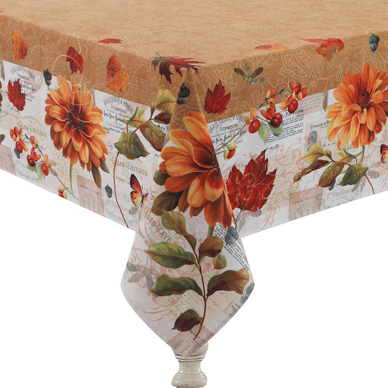 Fall In Love Fall in Love Tablecloth, 84" L x 70" W