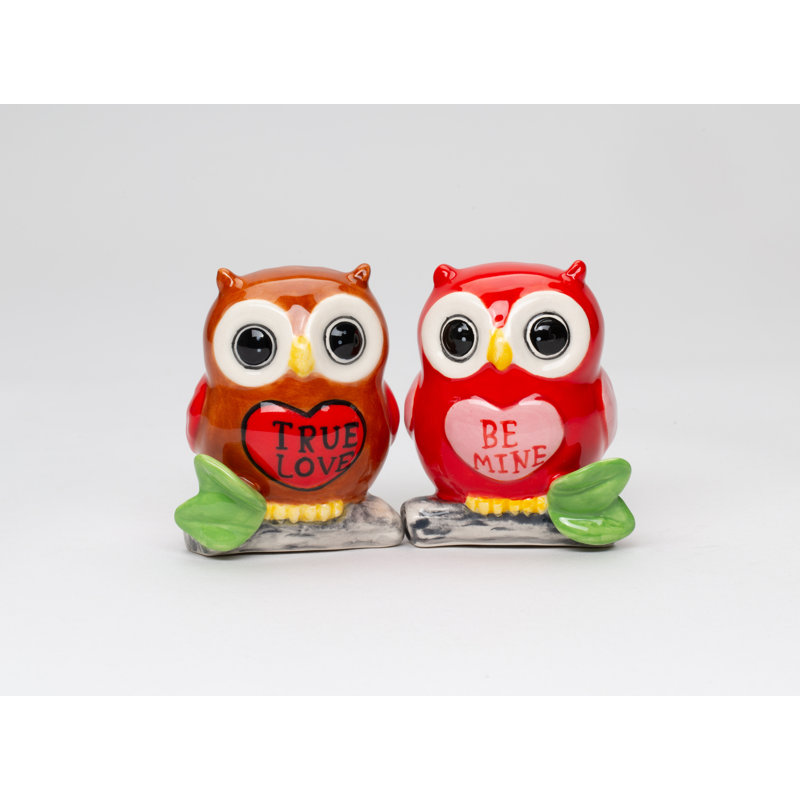 Ensemble salière et poivrière Valentine's Love Owl