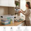 Ensemble de 3 bacs de rangement transparents Latitude Run® avec couvercles en plastique pour la maison-1573624138