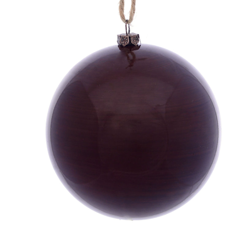 Ornement boule de bois, Vert mousse