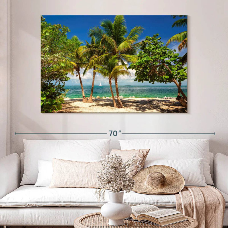 Plage relaxante de Key West, H 34 po x l 51 po