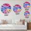Acrylique bulles colorées - horloge murale moderne-59914045