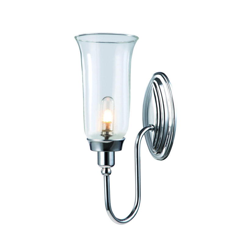 Thomasson Armed Sconce, Polished Chrome