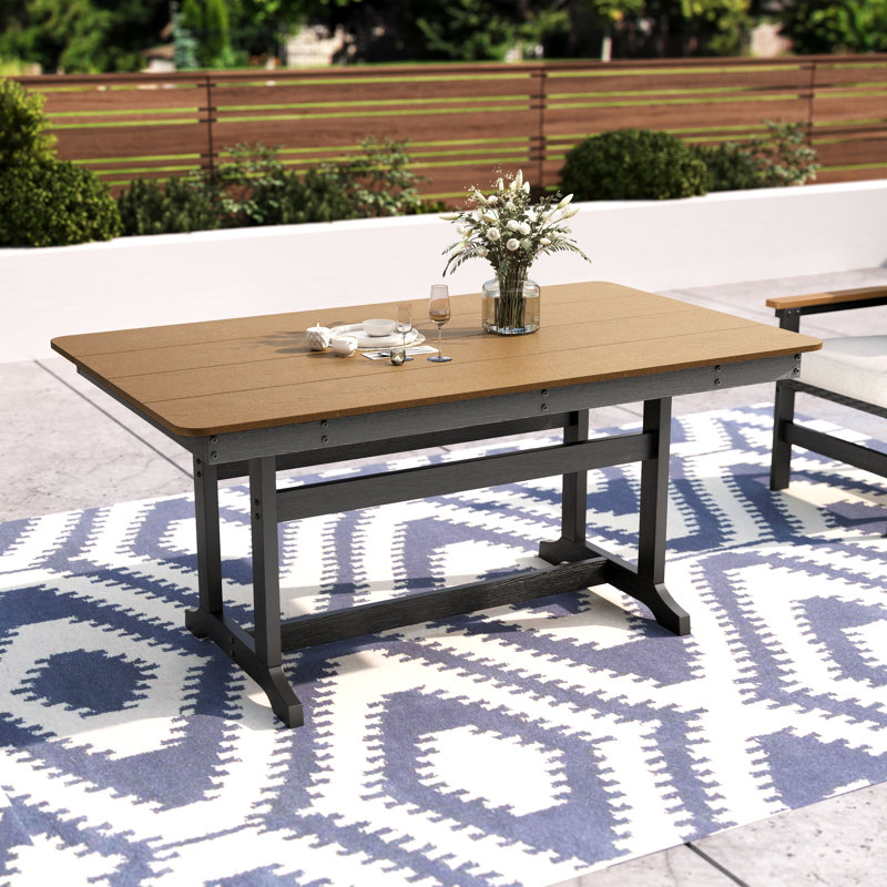 Rectangular HDPE 64" Patio Dining Table