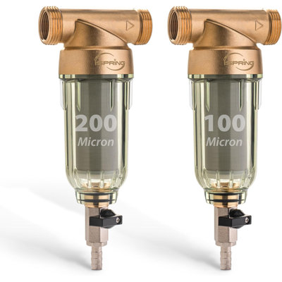 iSpring WSP2PK21 Reusable Whole House Spin Down Sediment Water Filters