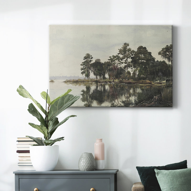 Paysage rétro - TG, H 33 po x l 49 po x P 1,5 po, Toile tendue