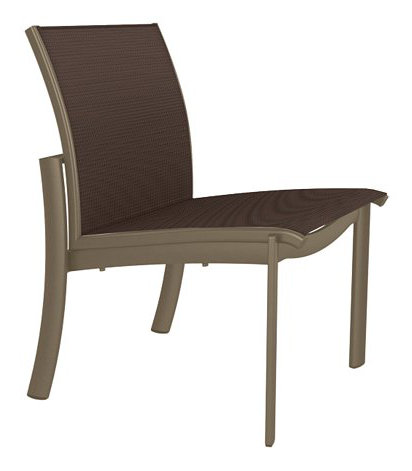 Kor Outdoor Dining Side Chair, Moab, Gold Coast