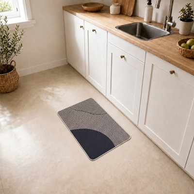 Tapis de cuisine géométrique