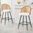 Aansu Swivel Boucle Upholstered Counter & Bar Stool-1038401322-1050611421-1026700320