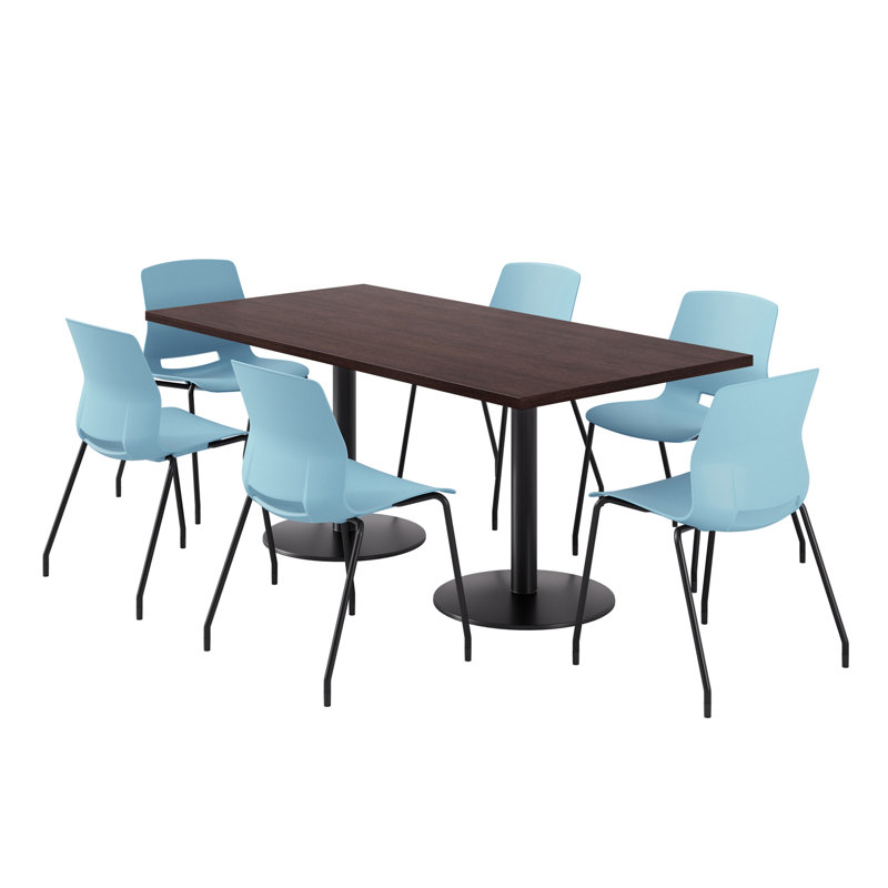 Ensemble repas pour 6 personnes, Espresso, Bleu et noir
