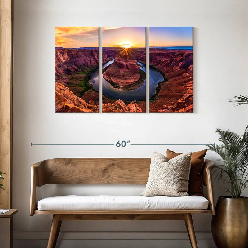 Alvord Sunrise At Horseshoe Bend, 28" H x 45" W
