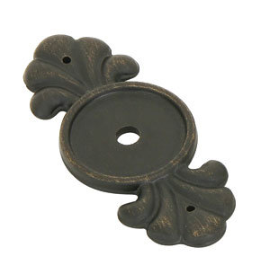 Plaque arrière pour bouton Emtek Tuscany Bronze, Bronze moyen