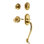 Nostalgic Warehouse Rope Rosette S Grip Handleset with Single Cylinder Deadbolt and Manor Lever