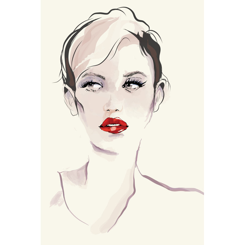 Beautiful Woman - Wrapped Canvas Print, 122cm H x 81cm W x 3.8cm D