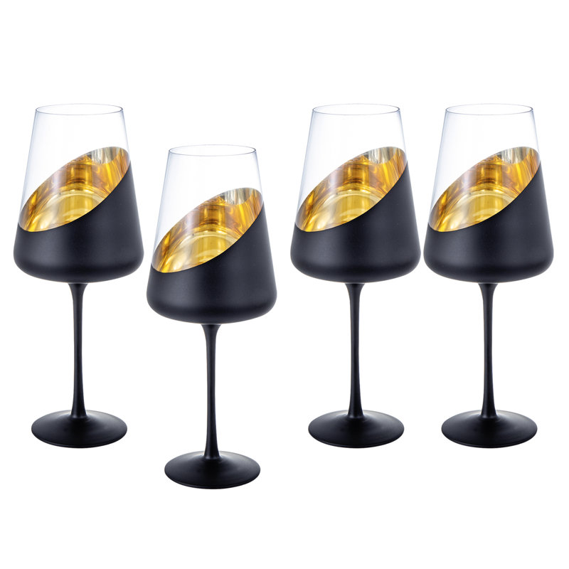 4-Piece 19-Oz Stemmed Drinking Wine Glasses