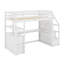 Lit mezzanine simple avec bureau et tablettes-797526394