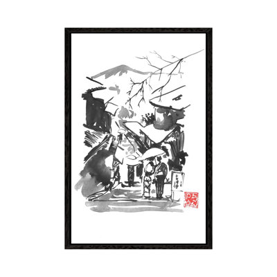 Fuji San In Snow by Péchane - Painting on Canvas