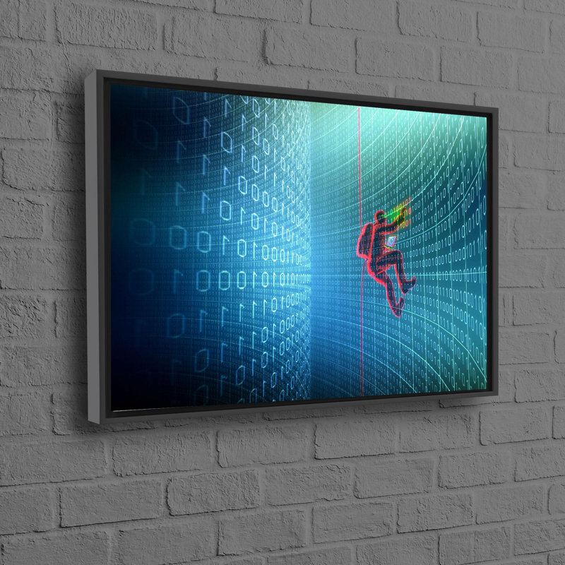 Print on Canvas, 20 cm H x 30 cm W, Black Floater Framed