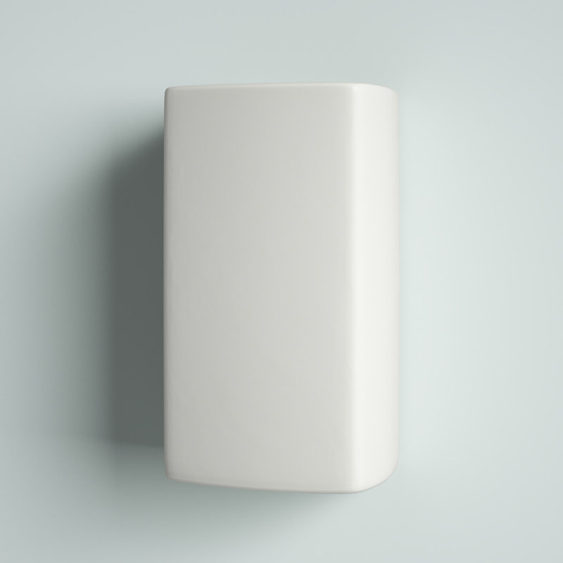 Disla Ceramic Flush Mounted Sconce, Bisque