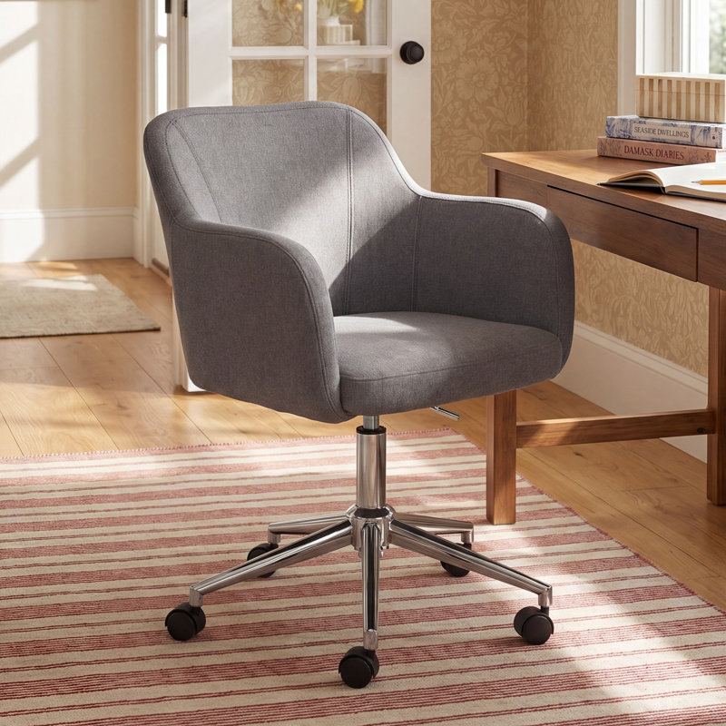 Imbali Office Chair, Linen, Gray