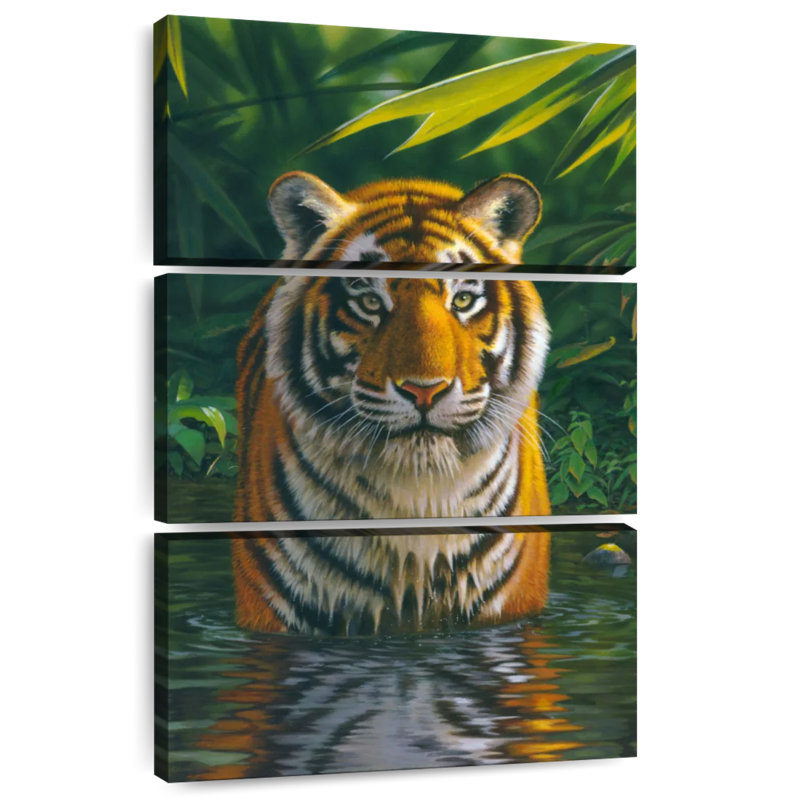 Brampt Tiger Pool, 50" H x 32" W