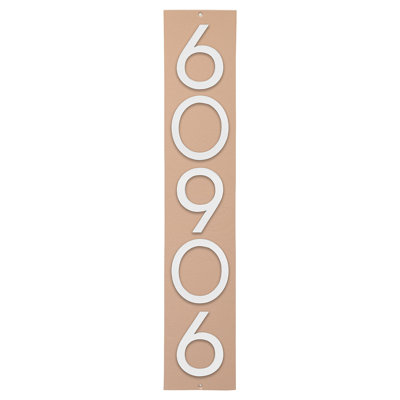 Plaque d'adresse verticale flottante de 6 po