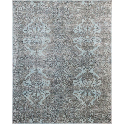 Hand Knotted Damask Indoor Rug