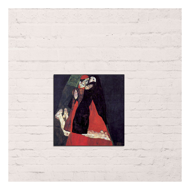Egon Schiele - Wrapped Canvas Painting, 50cm H x 50cm W x 1.8cm D