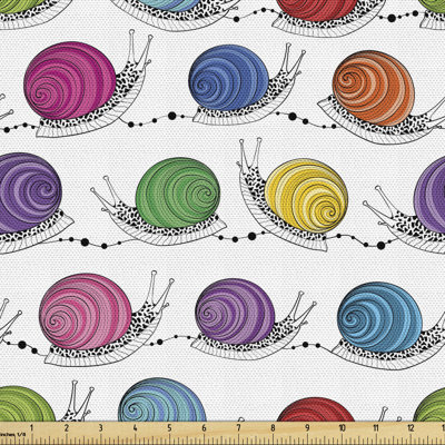 Charnel Snails with Shells Multi-Purpose Fabric