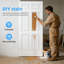 Porte standard en bois massif à 6 panneaux 28 po x 80 po pour portes de garde-manger, portes françaises, portes de poche sans quincaillerie