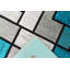 Tapis à motif abstrait turquoise Markesan-83462015