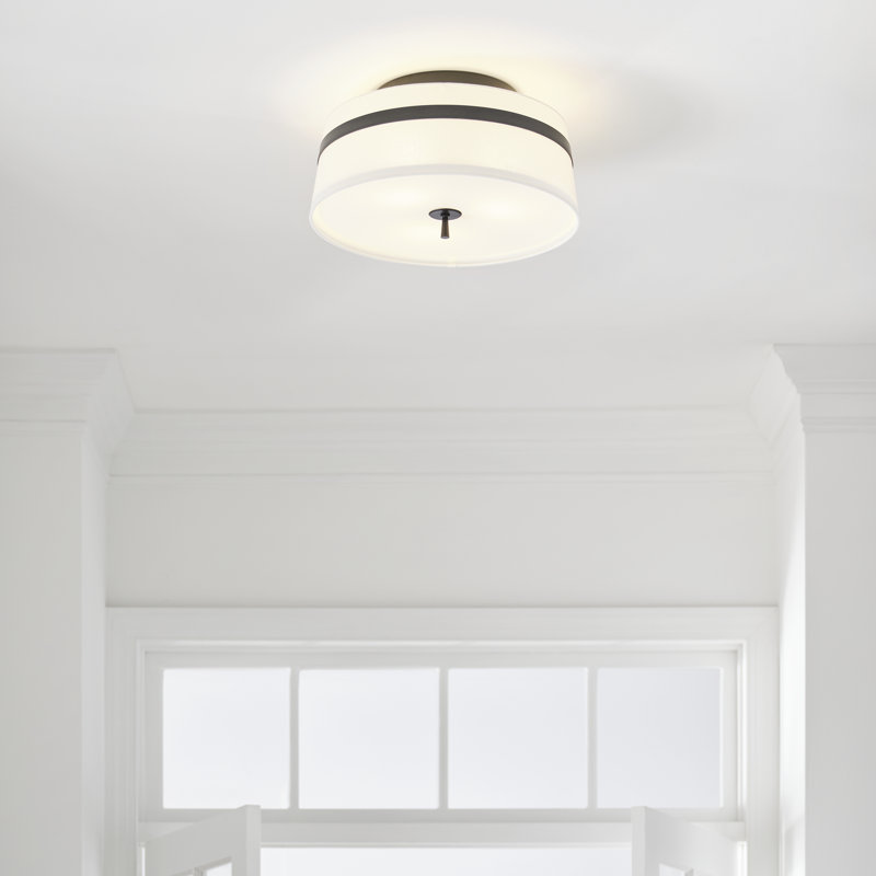 Cordtlandt 3 - Light Semi Flush Mount, 9.5" H x 19" W x 19" D, Aged Iron