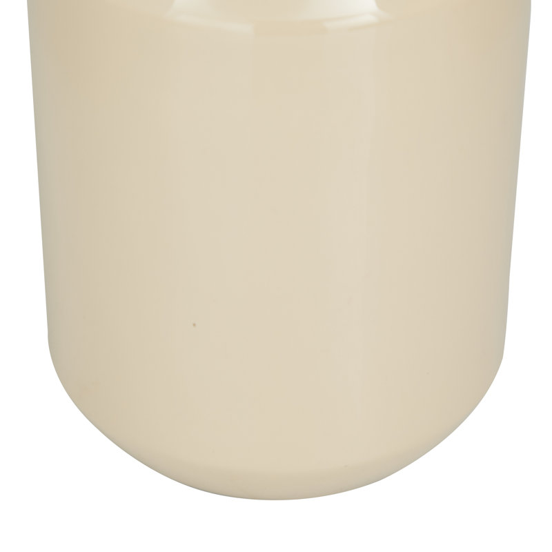 Vase en fer Cole and Grey, Crème