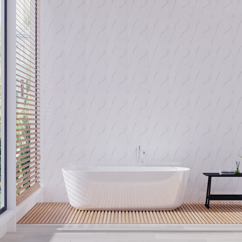 Diandre 25x260 cm PVC Field Tile in White