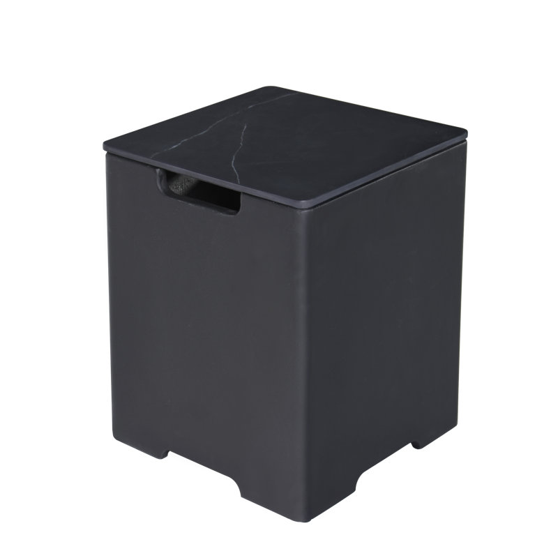 Marble Porcelain Top Square Propane Tank Cover Table