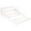 Lit de jour simple TG en blanc, 2 lits gigognes, 3 rangements, charge et construction en bois robuste, lit de jour peu encombrant, solution-147247042