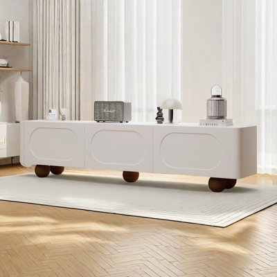 Modern cream style sea salt TV cabinet