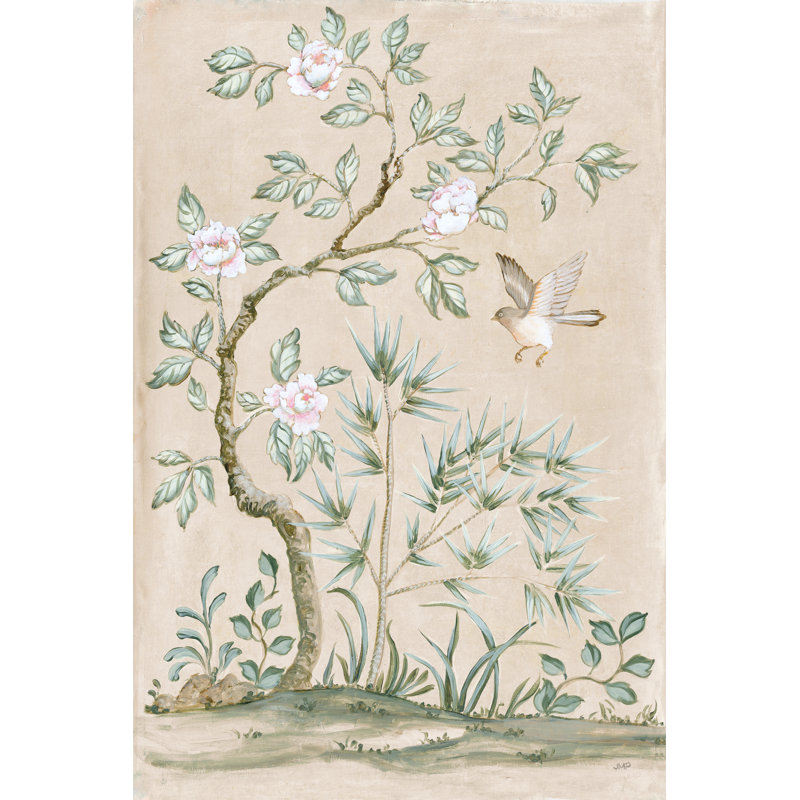 Spring Mural II Tan by Julia Purinton - Wrapped Canvas Painting, 46cm H x 30cm W x 3.8cm D