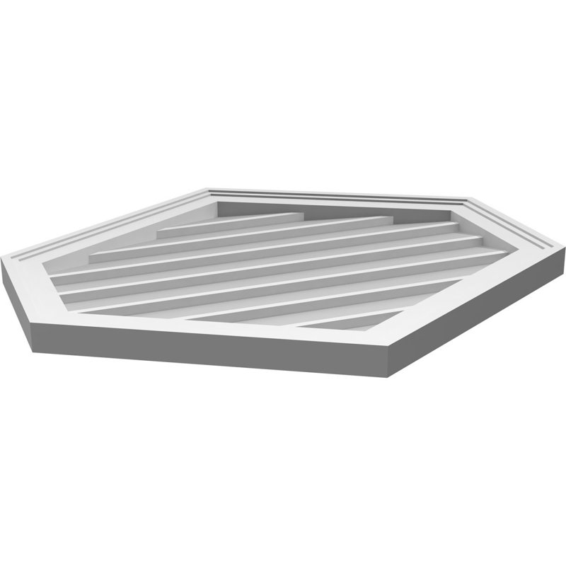Ventilé vertical à pignon vertical 7/12 po, H 26 po x l 28 po x P 1,5 po