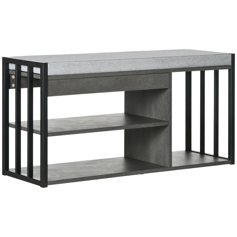 Talleyville Polyester Upholstered Storage Bench