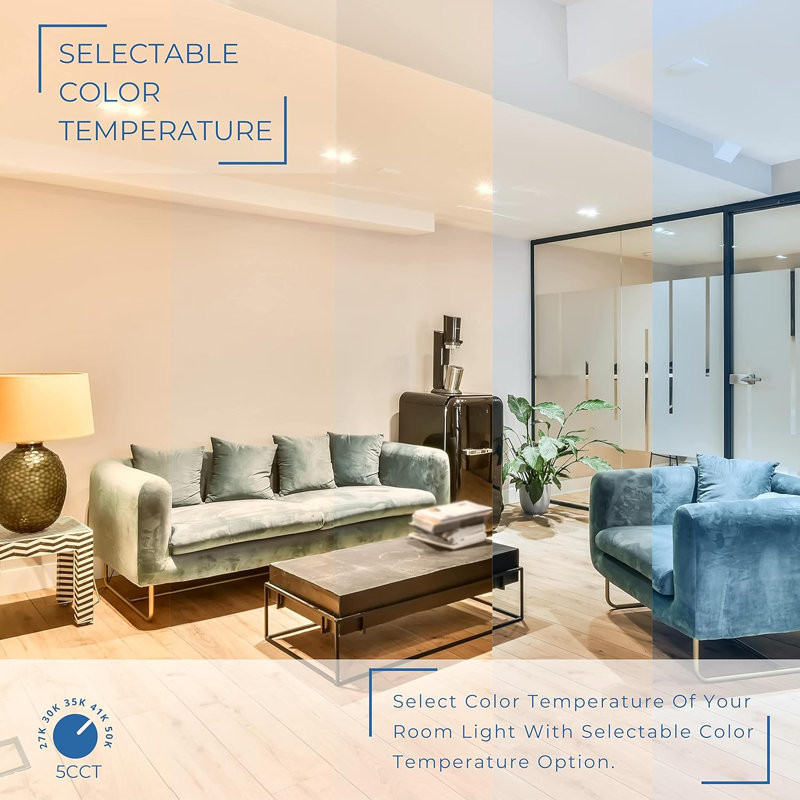 4'' 10 Watt Dimmable Air-Tight IC Rated Standard Recessed Lighting Kit