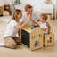Ensemble de table et de chaises pour enfants en bas âge, en bois, 3 en 1 Montessori