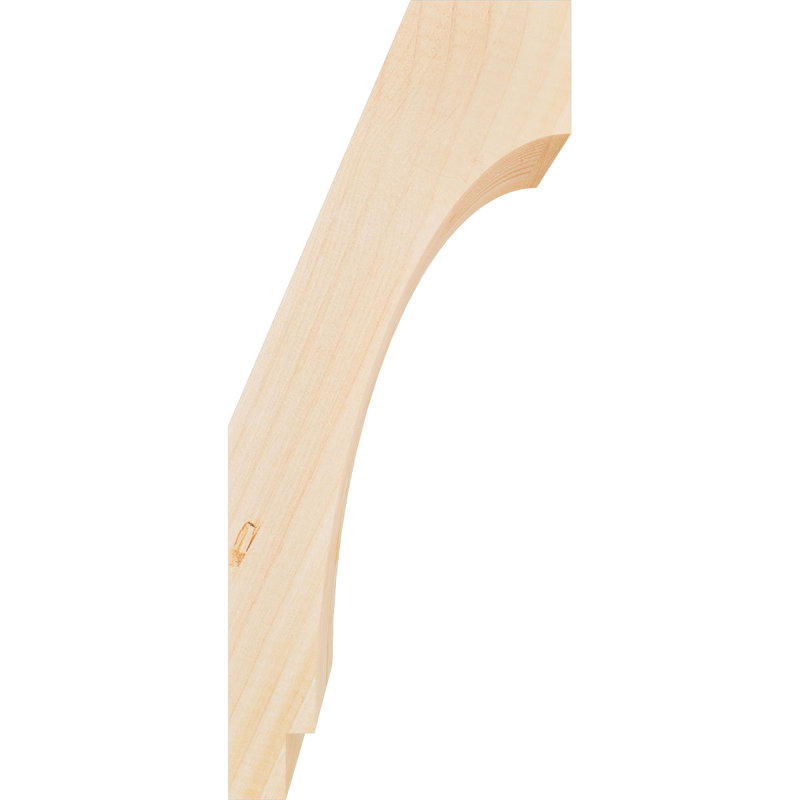 Attelle impériale du genou, Sapin de Douglas, Lisse, H 14 po x l 3,5 po x P 6 po