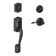 Camelot Handleset with Deadbolt and Accent Door Lever and Rosette